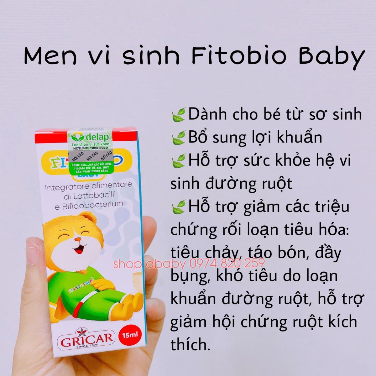 Men vi sinh Fitobio Baby 15ml (0m+)