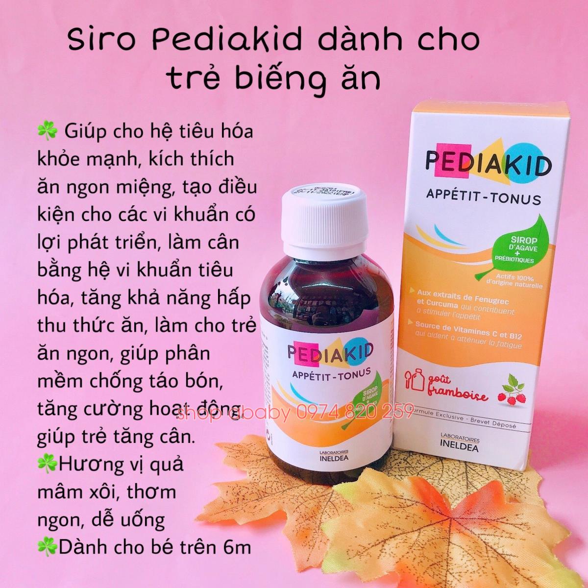 Siro Pediakid dành cho trẻ biếng ăn (>6m) | Vitamin,Thực phẩm chức năng
