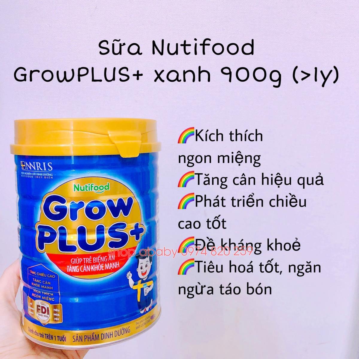 Sữa Nutifood GrowPLUS+ xanh 900g (>1y)